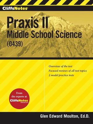 cover image of CliffsNotes Praxis II: Middle School Science (0439)